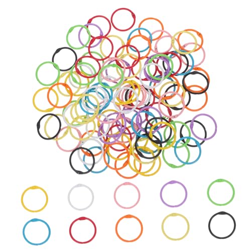 HOMSFOU 100 Stück Bunte Metall Binder Ringe Kratzfeste Schutzbeschichtung Farbenfrohe Offene Buchbinderinge für Notizbücher Kalender Karteikarten Vielseitig für Büro Schule HOMSFOU 100 Stück Bunte Metall Binder Ringe Kratzfeste Schutzbeschichtung Farbenfrohe Offene Buchbinderinge für Notizbücher Kalender Karteikarten Vielseitig für Büro Schule von HOMSFOU