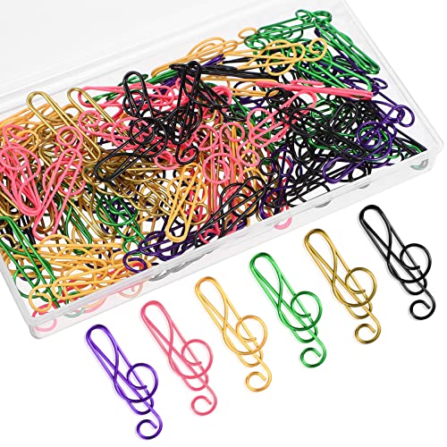 HOMSFOU 100 Stück Bunte Musiknoten Büroklammern Farbige Papierclips aus Hochwertigem Langlebig und Praktisch für Büro Notizbuch und Dokumente Zufällige Farbe Zufällige Farbe HOMSFOU 100 Stück Bunte Musiknoten Büroklammern Farbige Papierclips aus Hochwertigem Langlebig und Praktisch für Büro Notizbuch und Dokumente Zufällige Farbe Zufällige Farbe von HOMSFOU