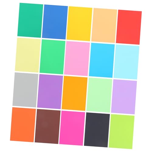 HOMSFOU 100 Stück Buntes Origami farbiges Notebook -Papier handgeschöpftes Papierquadrat farbiges Kopierpapier buntes Papier Origami-Bastelpapier falten mehrfarbiger Karton Druckerpapier von HOMSFOU