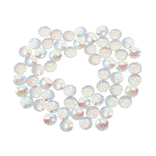 HOMSFOU 100 Stück Cabochons aus Harz Meerjungfrau-Charme runde Cabochons mit flacher Rückseite Cabochons mit flachem Rücken ab Strass Kuppelperlen Plastik Weiß HOMSFOU 100 Stück Cabochons aus Harz Meerjungfrau-Charme runde Cabochons mit flacher Rückseite Cabochons mit flachem Rücken ab Strass Kuppelperlen Plastik Weiß von HOMSFOU