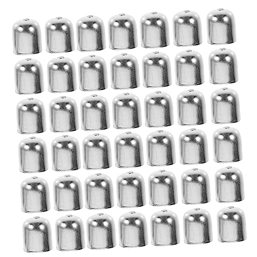 HOMSFOU 100 Stück Crimp Endkappen Metall für DIY Schmuck Praktische Endkappen für Quasten Lederbänder und Bastelprojekte und Bruchsicher für Schmuckgestaltungen HOMSFOU 100 Stück Crimp Endkappen Metall für DIY Schmuck Praktische Endkappen für Quasten Lederbänder und Bastelprojekte und Bruchsicher für Schmuckgestaltungen von HOMSFOU