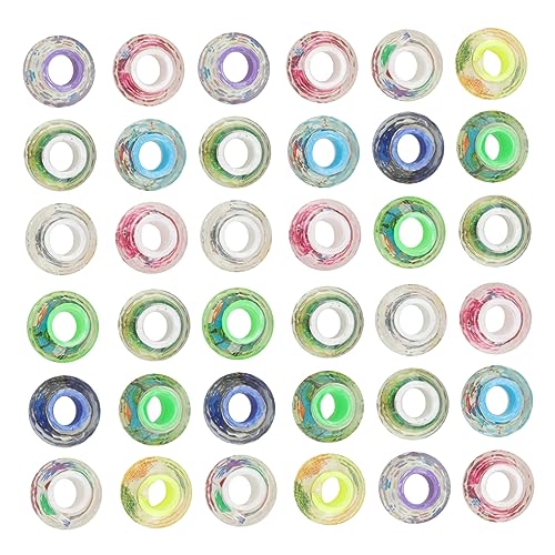 HOMSFOU 100 Stück DIY Glasperlen mit Großem Bunte Spacer Perlen für Schmuckherstellung Einzigartige Formen für Armbänder Halsketten und Bastelprojekte HOMSFOU 100 Stück DIY Glasperlen mit Großem Bunte Spacer Perlen für Schmuckherstellung Einzigartige Formen für Armbänder Halsketten und Bastelprojekte von HOMSFOU