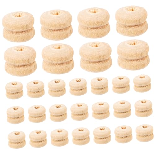 HOMSFOU 100 Stück Diy Holzperlen Naturholzperlen für Bastelprojekte und Schmuckherstellung Runde Holzperlen zum Auffädeln Hautfreundlich Perfektes Bastelzubehör von HOMSFOU