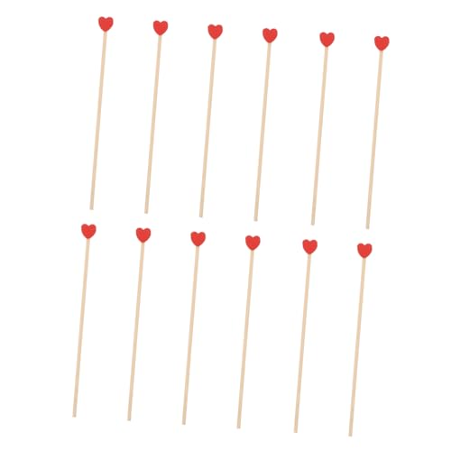 HOMSFOU 100 Stück Diy Holzstäbe für Party Dessert Tische Lollipop Dekoration Herz Förmige Holzstäbchen für Kreative Feiern und Fotografie Dekorationen HOMSFOU 100 Stück Diy Holzstäbe für Party Dessert Tische Lollipop Dekoration Herz Förmige Holzstäbchen für Kreative Feiern und Fotografie Dekorationen von HOMSFOU