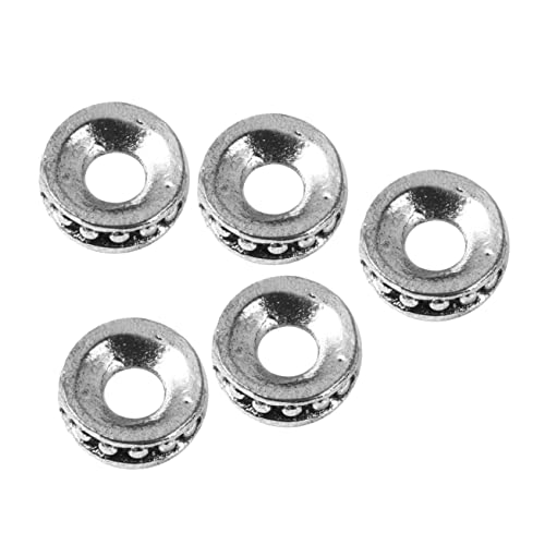 HOMSFOU 100 Stück Diy Perlen Spacer Metall Gasket Anhänger Zubehör Kreative Schmuckverzierung für Damen und Herren von HOMSFOU