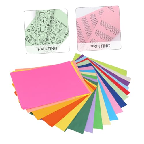 HOMSFOU 100 Stück Doppelseitiges Farbiges Origami papier Farben Bastelpapier für DIY Handarbeit Umweltfreundliches Faltpapier für Origami Bastelprojekte Schuldekoration von HOMSFOU