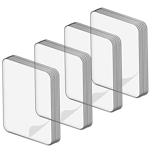 HOMSFOU 100 Stück Doppelseitiges Klebeband Transparentes Starkes Nano Gel Klebeband Für Bilder Poster Teppiche und Spurlos Einfach Anzubringen Werkzeug Erforderlich von HOMSFOU