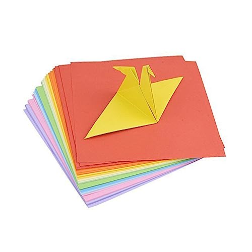 HOMSFOU 100 Stück Doppelseitiges Origami Papier in Bunten Farben Hochwertiges Faltpapier für Kreative Bastelprojekte und Diy für Anfänger und Fortgeschrittene Zufällige HOMSFOU 100 Stück Doppelseitiges Origami Papier in Bunten Farben Hochwertiges Faltpapier für Kreative Bastelprojekte und Diy für Anfänger und Fortgeschrittene Zufällige von HOMSFOU