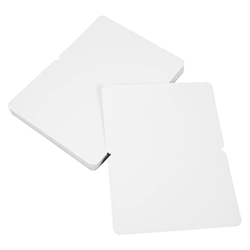 HOMSFOU 100 Stück Feiertags Dankeskarte Gruß Leer Mit Karten Tarot Herstellung Du Geschäftliche Dankeskarte Klappkarte Papier Weiß von HOMSFOU