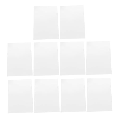 HOMSFOU 100 Stück Förmige Transparente Dokumentenordner Wasserfeste und Reißfeste Datei Bags für Ordentliche Büroorganisation für Prüfungsunterlagen und Dokumentenspeicherung von HOMSFOU