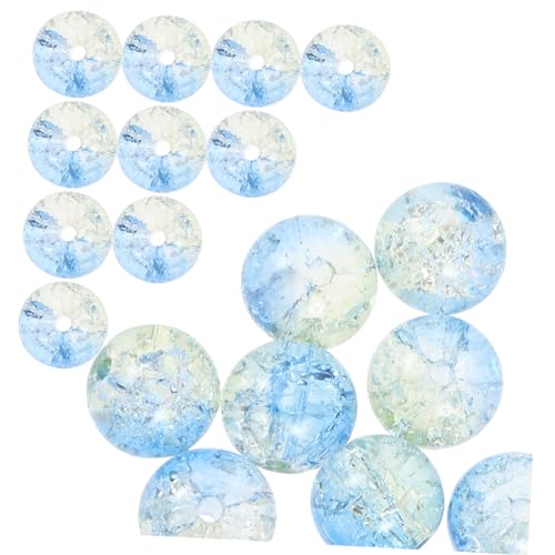 HOMSFOU 100 Stück Glasperlen für Schmuckherstellung DIY Spacer Beads für Armbänder und Bastelprojekte Langlebig und Vielseitig Mischung von HOMSFOU