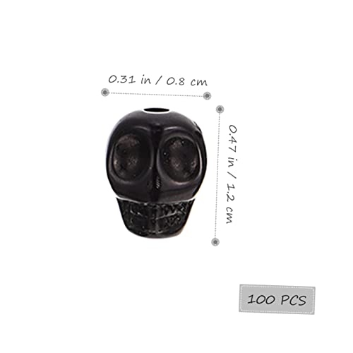 HOMSFOU 100 Stück Halloween Schädelkopf Acryl Perlen Langlebige Lose Spacer Beads für Schmuck Selber Machen Leicht Farblich Gemischt für Deko und Diy Charms HOMSFOU 100 Stück Halloween Schädelkopf Acryl Perlen Langlebige Lose Spacer Beads für Schmuck Selber Machen Leicht Farblich Gemischt für Deko und Diy Charms von HOMSFOU