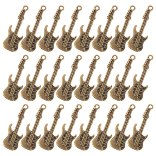 HOMSFOU 100 Stück Handyhüllen Bastel Charms Handyhülle Gitarre Diy Gitarren Anhänger Miniatur Gitarren Dekore Diy Charm Handyhülle Handyschale Gitarren von HOMSFOU