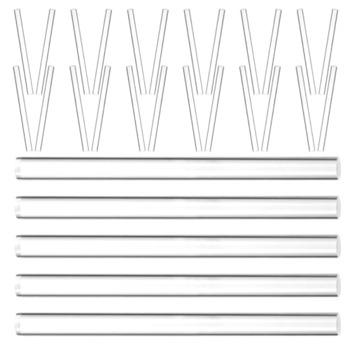 HOMSFOU 100 Stück Heißklebestifte Transparente Heißklebersticks für DIY Bastelarbeiten Schnelltrocknend für Kunsthandwerk Reparaturen und Heimdekoration von HOMSFOU