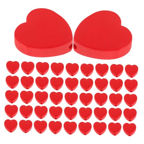 HOMSFOU 100 Stück Herzförmige Holzperlen Rote Holzherzen zum Basteln DIY Schmuckherstellung Valentinstag Dekoration Naturholzmaterial Kreative Geschenke Zubehör HOMSFOU 100 Stück Herzförmige Holzperlen Rote Holzherzen zum Basteln DIY Schmuckherstellung Valentinstag Dekoration Naturholzmaterial Kreative Geschenke Zubehör von HOMSFOU
