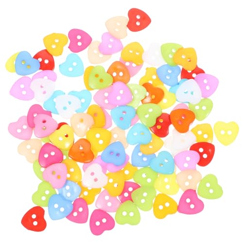 HOMSFOU 100 Stück Herzförmige Plastikknöpfe Gemischten Farben Diy Bastelknöpfe für Nähprojekte Scrapbooking und Kreative Anwendungen Langlebig und Sicher HOMSFOU 100 Stück Herzförmige Plastikknöpfe Gemischten Farben Diy Bastelknöpfe für Nähprojekte Scrapbooking und Kreative Anwendungen Langlebig und Sicher von HOMSFOU
