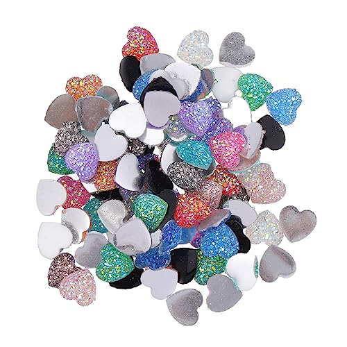 HOMSFOU 100 Stück Herzförmige Resin Patches Diy Dekorationen Flachrückige Strasssteine für Schmuck Haarspangen und Bastelprojekte HOMSFOU 100 Stück Herzförmige Resin Patches Diy Dekorationen Flachrückige Strasssteine für Schmuck Haarspangen und Bastelprojekte von HOMSFOU