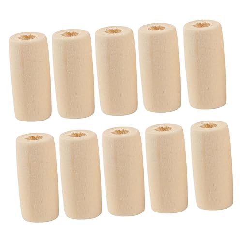 HOMSFOU 100 Stück Holzfarbperlen Schmuck Hartholz Natürlich Perlenhandwerk Bastelmodell Retro Uv Herstellung Bausätze Sensorisch Runden Farbig Holzperlen Selber Machen Hölzern von HOMSFOU