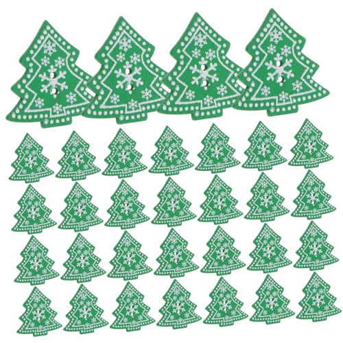 HOMSFOU 100 Stück Holzknöpfe für Basteln Weihnachtsbaum-form Baumknöpfe Stabile Holzknöpfe für Nähen und DIY Weihnachtsdeko Pack pro Natürliche Holzdekoration HOMSFOU 100 Stück Holzknöpfe für Basteln Weihnachtsbaum-form Baumknöpfe Stabile Holzknöpfe für Nähen und DIY Weihnachtsdeko Pack pro Natürliche Holzdekoration von HOMSFOU