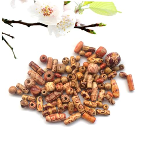 HOMSFOU 100 Stück Holzperlen DIY Schmuck Zubehör Bunte Spacer Beads zum Auffädeln für Armbänder Makramee Bastelperlen Gemischte für Handwerk und Schmuckherstellung HOMSFOU 100 Stück Holzperlen DIY Schmuck Zubehör Bunte Spacer Beads zum Auffädeln für Armbänder Makramee Bastelperlen Gemischte für Handwerk und Schmuckherstellung von HOMSFOU