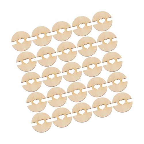 HOMSFOU 100 Stück Hutknöpfe Aus Holz Knopfverschluss Bommelknopf Aus Holz Zierknöpfe Nähen Werkzeug Zum Befestigen Von Knöpfen Handgefertigte Knöpfe Holzknöpfe Beige von HOMSFOU