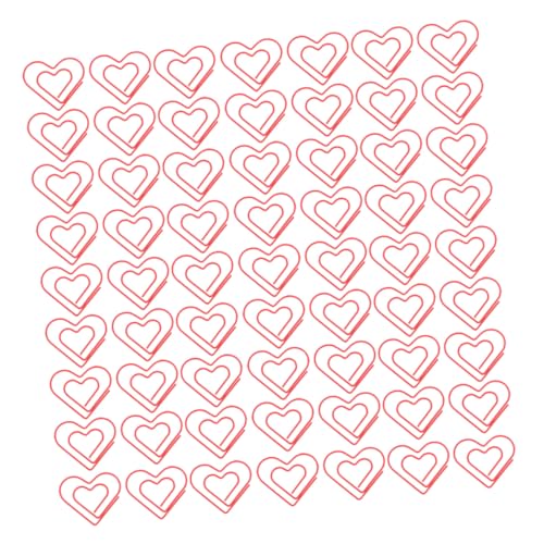 HOMSFOU 100 Stück Kleine Rote Herz Büroklammern aus Metall Herzförmige Paper Clips für Büro Kreative Diy-projekte Notizen und Kartenorganisation Tragbare Dekorative Love Clips HOMSFOU 100 Stück Kleine Rote Herz Büroklammern aus Metall Herzförmige Paper Clips für Büro Kreative Diy-projekte Notizen und Kartenorganisation Tragbare Dekorative Love Clips von HOMSFOU