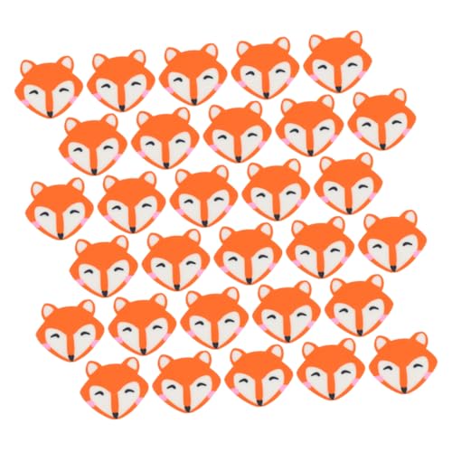 HOMSFOU 100 Stück Kleiner Fuchs-radiergummi Mini -tierrotler Tierischer Radiergummi Kleine Radiergummis Waldpartybevorzugungen Neuheitseraser Fuchs-schulmaterial Orange von HOMSFOU