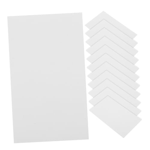 HOMSFOU 100 Stück Leere Karte Klassenzimmer Müssen Haben Treffen Mit Notizen Karteikarte Rosa Karteikarten Leer Notizpolster Mini-blankokarten Meeting-pad Weiß Papier von HOMSFOU