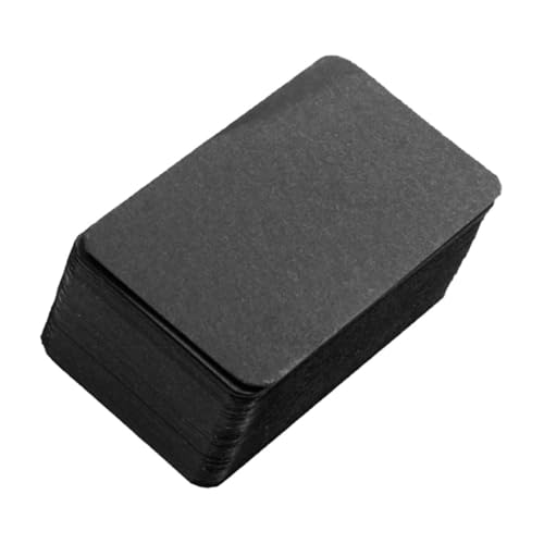 HOMSFOU 100 Stück Leeres Kartenmaterial Schwarze Karte Schwarze Notizkarten Mini-notizkarten Leere Wortkarten Kleine Karteikarten Leere Spielkarten Zum Beschriften Black Papier von HOMSFOU