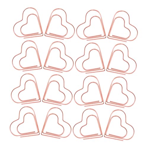 HOMSFOU 100 Stück Liebe Büroklammer Briefpapier Zeichen Scrapbook-clips Kleine Papierklammern Herzclips Tagebuchclip Büroklammern Süß Rosa Lustige Papierclips Rose Gold Metall HOMSFOU 100 Stück Liebe Büroklammer Briefpapier Zeichen Scrapbook-clips Kleine Papierklammern Herzclips Tagebuchclip Büroklammern Süß Rosa Lustige Papierclips Rose Gold Metall von HOMSFOU
