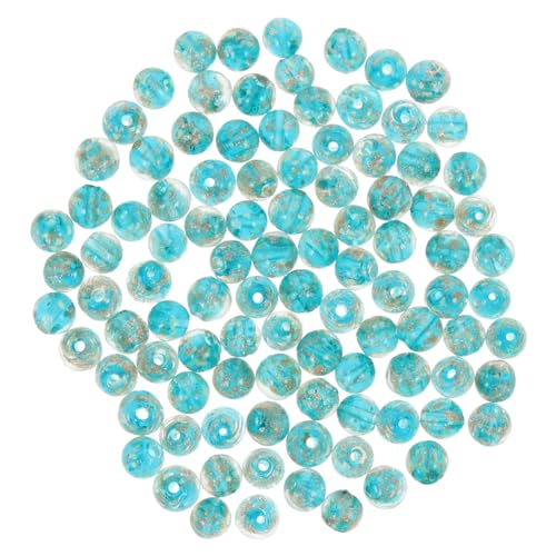 HOMSFOU 100 Stück Luminous Glasperlen Fruchtigem Grün für Diy Schmuck und Armbänder Glatte Perlen für Kreative Bastelprojekte Leuchtend der Dunkelheit von HOMSFOU
