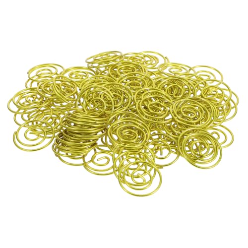 HOMSFOU 100 Stück Metall-draht Büroklammern Rund Kleine Spiralförmige Sortierklammern Für Dokumentenorganisation Papierklemmen Stilvolles Design Für Schule Und Büro HOMSFOU 100 Stück Metall-draht Büroklammern Rund Kleine Spiralförmige Sortierklammern Für Dokumentenorganisation Papierklemmen Stilvolles Design Für Schule Und Büro von HOMSFOU