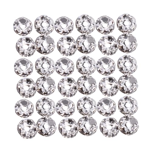 HOMSFOU 100 Stück Metallperlen Große Strasssteine Kristalle Hotfix Strasssteine Abstandsperlen DIY Charms Plattierte Messing Charms Schmuckzubehör DIY Material Silber HOMSFOU 100 Stück Metallperlen Große Strasssteine Kristalle Hotfix Strasssteine Abstandsperlen DIY Charms Plattierte Messing Charms Schmuckzubehör DIY Material Silber von HOMSFOU