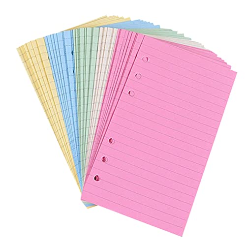 HOMSFOU 100 Stück Nachfüllpapier Ringbuch Einlage Glattes Umweltfreundliches Notizpapier für Lose Vielseitig Einsetzbar für Planer Studium und Bürogebrauch von HOMSFOU