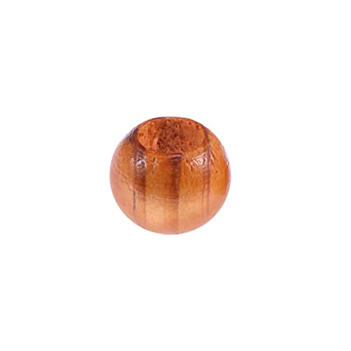 HOMSFOU 100 Stück Naturholzperlen Durchmesser Runde Spacer Perlen für Diy Schmuck Armbänder und Bastelprojekte Loch Hochwertige Holzperlen für Handwerk von HOMSFOU