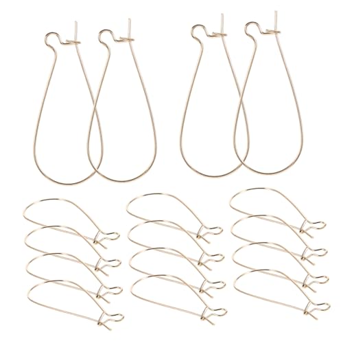 HOMSFOU 100 Stück Ohrhaken -Ohrclip -Montage -Ohrringe Ohrhaken selber machen Ohrringe machen Haken Ohrringhaken Piercing frauen ohrring DIY haken Ohrringteile Eisen Golden von HOMSFOU