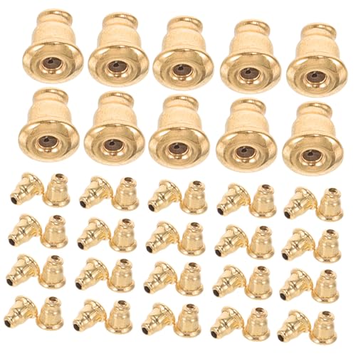 HOMSFOU 100 Stück Ohrschub -Ohrring -Stecker Ohrhaken Ohrringrücken für gestreckte Löcher Ohrringe Rückenheber Ohrringrücken für schwere Ohrringe Ohrringrückersatz Rostfreier Stahl Golden HOMSFOU 100 Stück Ohrschub -Ohrring -Stecker Ohrhaken Ohrringrücken für gestreckte Löcher Ohrringe Rückenheber Ohrringrücken für schwere Ohrringe Ohrringrückersatz Rostfreier Stahl Golden von HOMSFOU