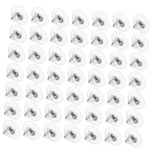 HOMSFOU 100 Stück Ohrstecker Verschluss Stopper aus Leichtem Langlebige Ohrringverschlüsse für Stecker für DIY Schmuckherstellung und Sicheren Halt bei Verschiedenen Ohrringtypen von HOMSFOU