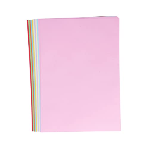 HOMSFOU 100 Stück Origami Bastelpapier Farben Papier für Kinderhandwerk Falten und Basteln für Kindergarten und Diy Projekte von HOMSFOU