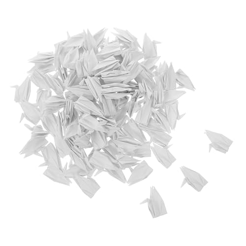 HOMSFOU 100 Stück Origami Papier Vorgefertigte Origami Kraniche DIY Luftschlangen Hochzeits Party Geschenke von HOMSFOU