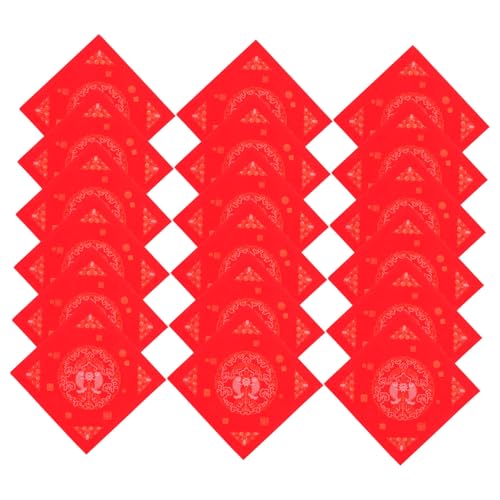 HOMSFOU 100 Stück Rotes Neujahrspapier Neujahrs Couplets Chinesische Hängende Couplets Dekoration Sumi Papier Chinesische Frühlingsfest Neujahrs von HOMSFOU