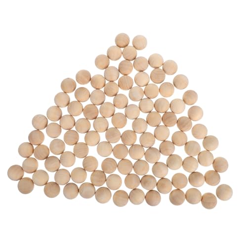 HOMSFOU 100 Stück Runde Holzperlen ohne Loch Natürliche Unlackierte Holz Bastelkugeln für DIY Bastelprojekte Schmuckherstellung und Pädagogische Spielzeugdekoration HOMSFOU 100 Stück Runde Holzperlen ohne Loch Natürliche Unlackierte Holz Bastelkugeln für DIY Bastelprojekte Schmuckherstellung und Pädagogische Spielzeugdekoration von HOMSFOU