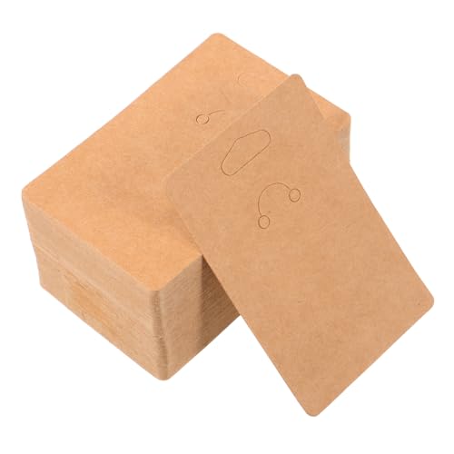 HOMSFOU 100 Stück Schlüsselanhänger Karten Kraftpapier Leichte Vielseitige Schmuckverpackung für Sicheren Keyring Stand für Einzelhandel und Ausstellungen von HOMSFOU