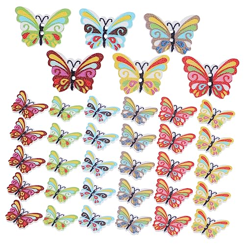 HOMSFOU 100 Stück Schmetterling Holzknöpfe Diy Bastelknöpfe für Nähprojekte Vielseitig Einsetzbar Kleidung Scrapbooking und Dekorationen HOMSFOU 100 Stück Schmetterling Holzknöpfe Diy Bastelknöpfe für Nähprojekte Vielseitig Einsetzbar Kleidung Scrapbooking und Dekorationen von HOMSFOU