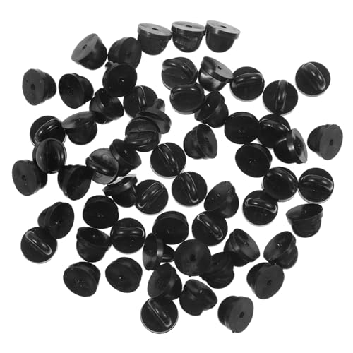 HOMSFOU 100 Stück Schmuck Schmetterling Hut Austausch Der Kupplungsstiftrücken Stiftverriegelung Zurück Brosche Kupplung Krawattennadel Kunststoff Kunststoff Black von HOMSFOU