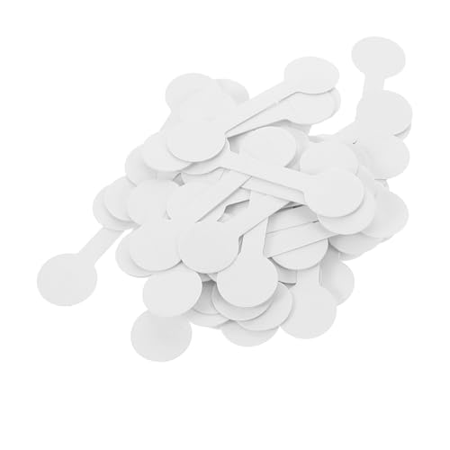 HOMSFOU 100 Stück Selbstklebende Schmuck Preisetiketten aus Stabilem Papier Weiße Blanko Rundkopf Etiketten für Ringe Halsketten und Ohrringe Vielseitig Beschriftbar für Einzelhandel und HOMSFOU 100 Stück Selbstklebende Schmuck Preisetiketten aus Stabilem Papier Weiße Blanko Rundkopf Etiketten für Ringe Halsketten und Ohrringe Vielseitig Beschriftbar für Einzelhandel und von HOMSFOU