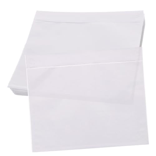 HOMSFOU 100 Stück Selbstklebende Transparente Versandtaschen Sichere Verpackung für Lieferscheine Rechnungen Packlisten Vielseitig Haftende Dokumentenbeutel für Versand und Transport HOMSFOU 100 Stück Selbstklebende Transparente Versandtaschen Sichere Verpackung für Lieferscheine Rechnungen Packlisten Vielseitig Haftende Dokumentenbeutel für Versand und Transport von HOMSFOU
