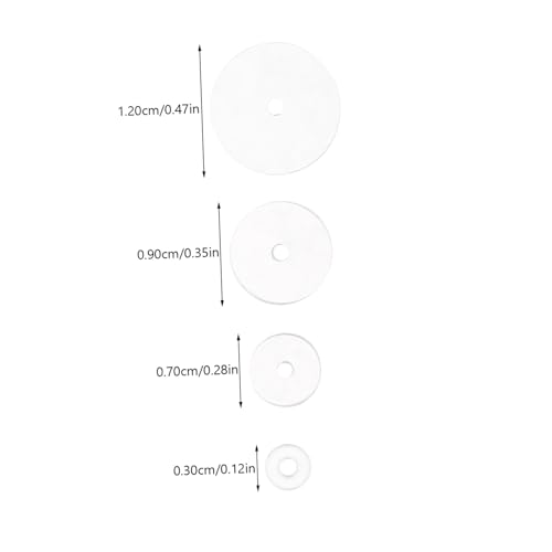 HOMSFOU 100 Stück Silikon Ohrringpolster Piercing Ohrstecker Stabilisator Pads in Flexibel Sicher Bequem für Ohrclips und Ohrstecker von HOMSFOU
