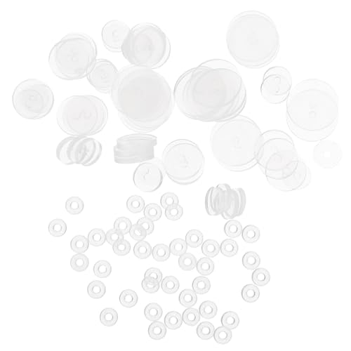 HOMSFOU 100 Stück Silikon Ohrstecker Fixierpads Earring Backs für Sichere Befestigung Verhindert Durchhängen Weiche Ohrlochpolster für Schmuck DIY und Ersatz von HOMSFOU