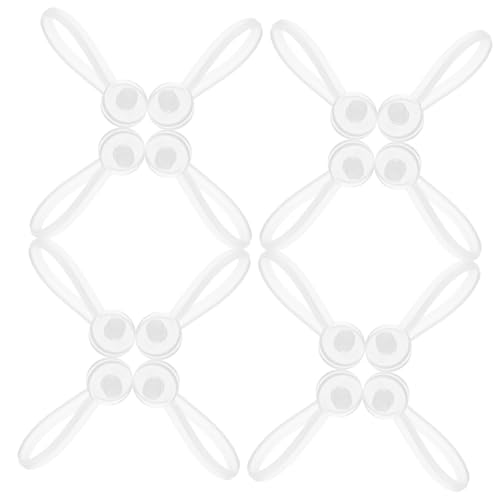 HOMSFOU 100 Stück Tag-schnalle Hängend Uv Etikett Schild Wiederverwendbar Lang Zeichenfolge Befestigungselemente Kleideranhänger Krawatten Tag-krawatten Tag-seile Weiß Plastik von HOMSFOU